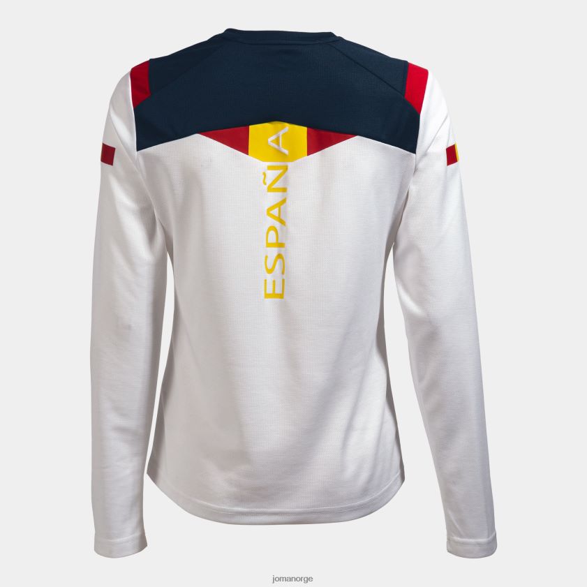 nei Joma langermet skjorte spansk olympiske komité hvit FBD0T02435 kvinner