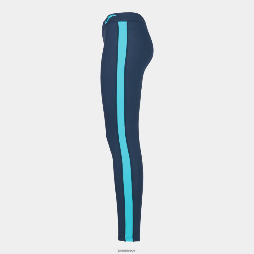 nei Joma lange tights ascona marineblå fluorescerende turkis FBD0T02680 kvinner