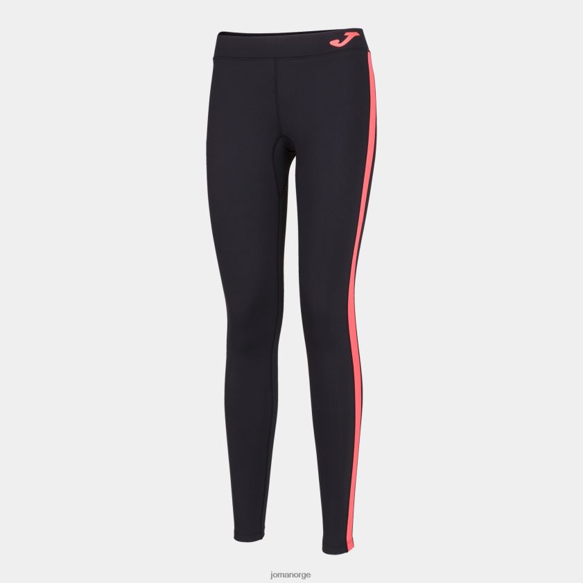 nei Joma lange tights ascona svart fluorescerende korall FBD0T01802 kvinner