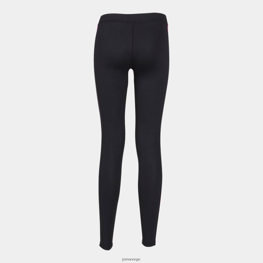 nei Joma lange tights ascona svart fluorescerende rosa FBD0T01805 kvinner