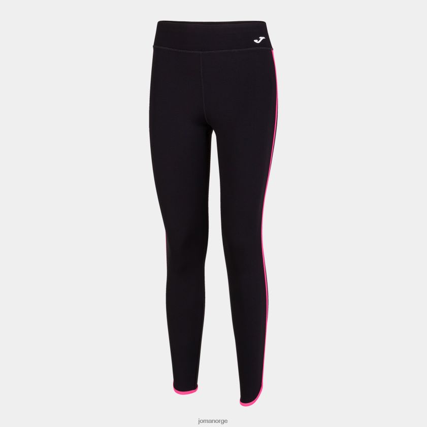 nei Joma lange tights combi torneo svart fluorescerende rosa FBD0T02627 kvinner