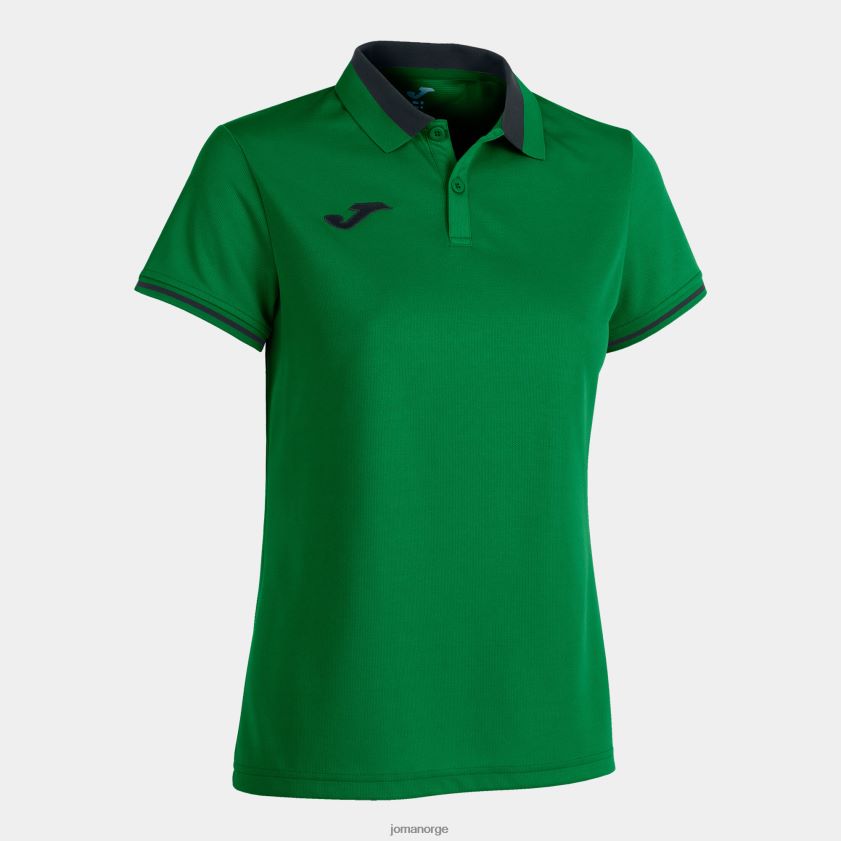 nei Joma polo skjorte kortermet mesterskap vi grønn svart FBD0T02667 kvinner