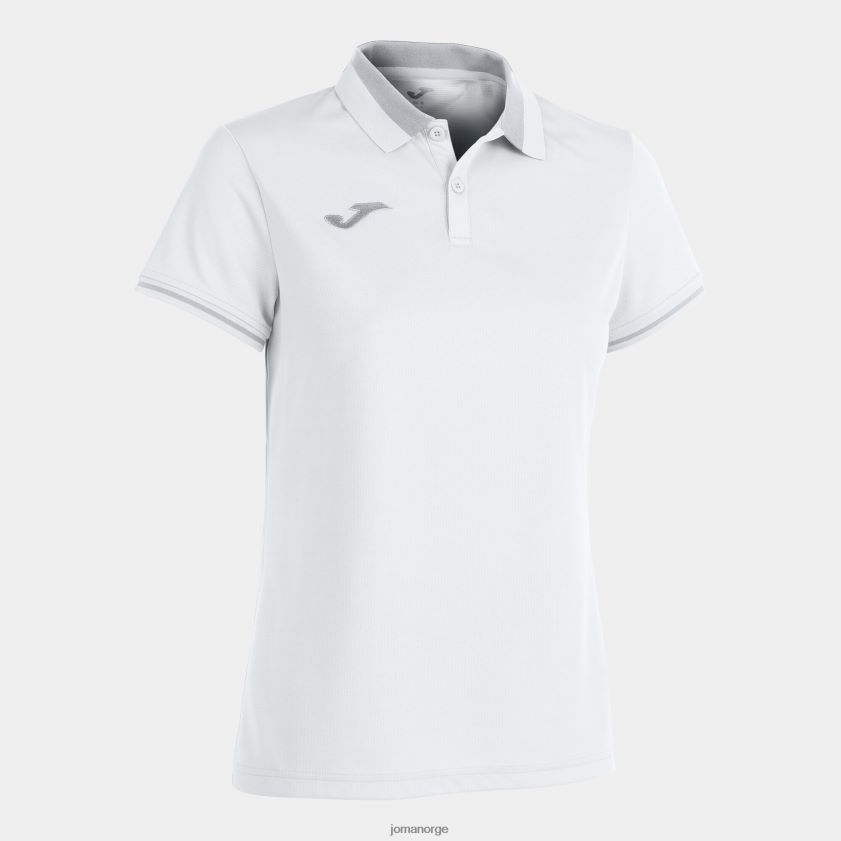 nei Joma polo skjorte kortermet mesterskap vi hvit grå FBD0T03687 kvinner