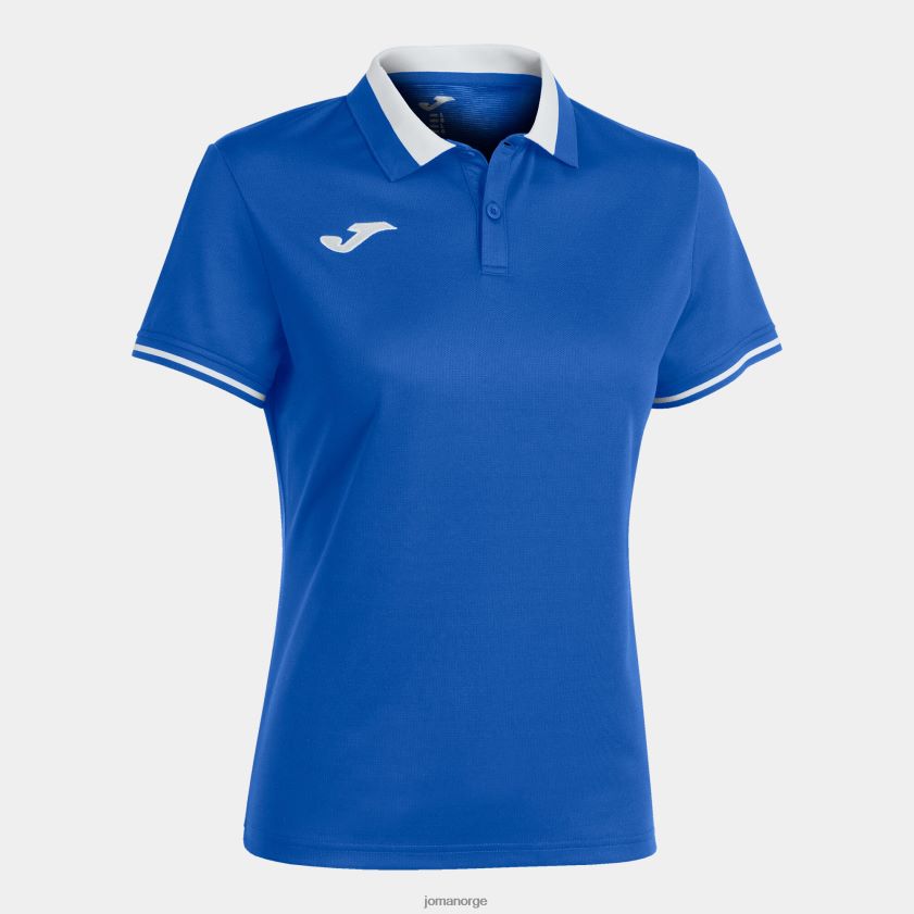 nei Joma polo skjorte kortermet mesterskap vi kongeblå hvit FBD0T02577 kvinner