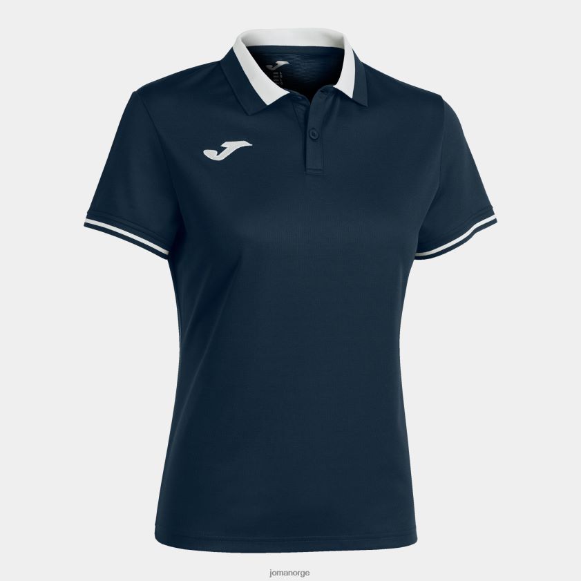 nei Joma polo skjorte kortermet mesterskap vi marineblå hvit FBD0T03688 kvinner