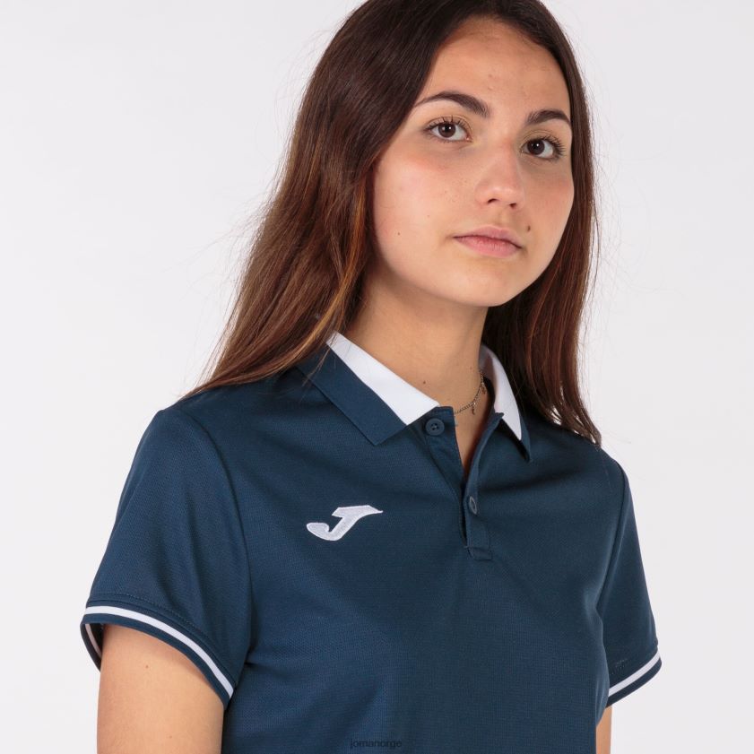 nei Joma polo skjorte kortermet mesterskap vi marineblå hvit FBD0T03688 kvinner