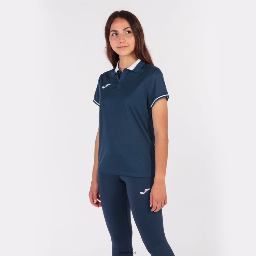 nei Joma polo skjorte kortermet mesterskap vi marineblå hvit FBD0T03688 kvinner