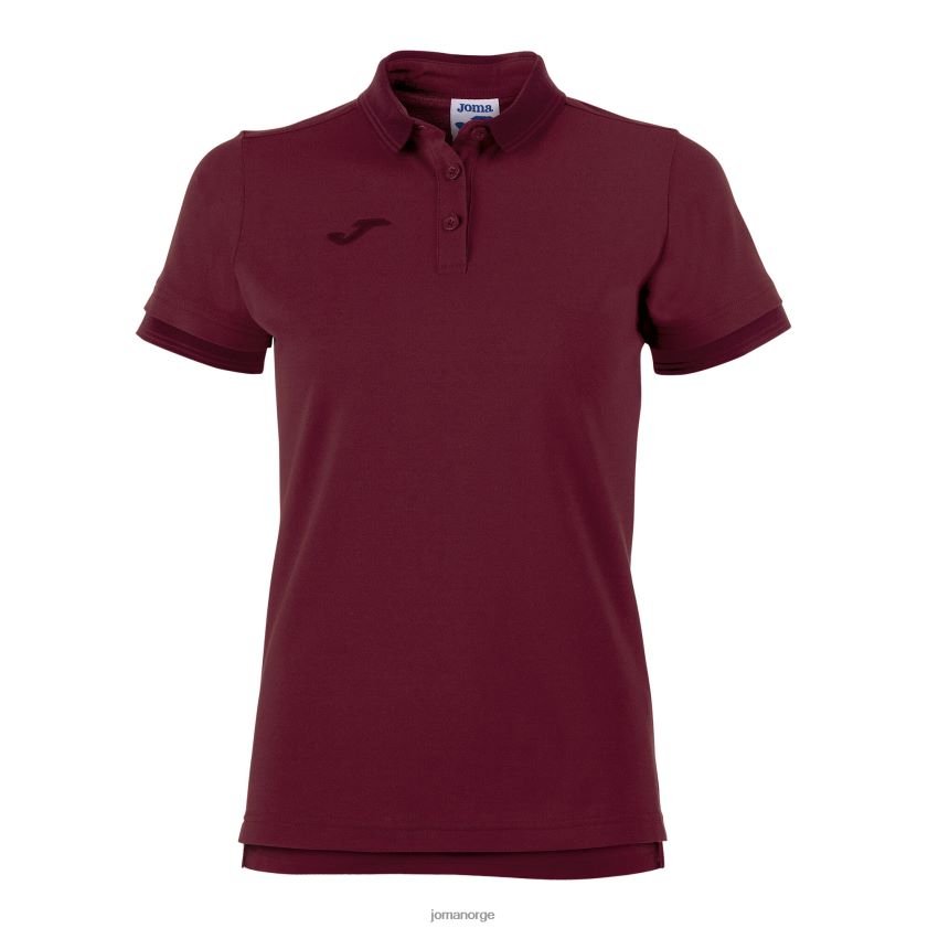 nei Joma poloskjorte kortermet bali ii burgunder FBD0T02344 kvinner