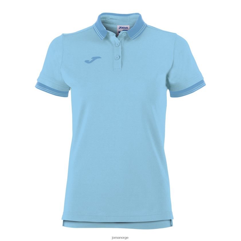 nei Joma poloskjorte kortermet bali ii himmelblå FBD0T02348 kvinner