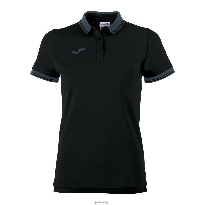 nei Joma poloskjorte kortermet bali ii svart FBD0T02628 kvinner