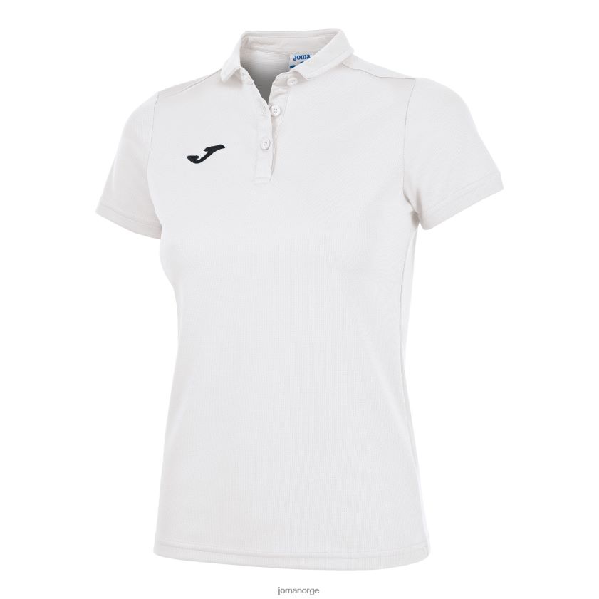 nei Joma poloskjorte kortermet hobby hvit FBD0T03632 kvinner