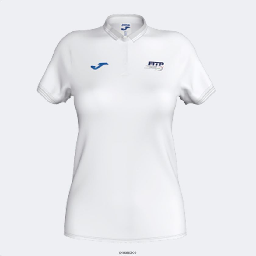 nei Joma poloskjorte kortermet italiensk tennis- og padelforbund hvit FBD0T02130 kvinner