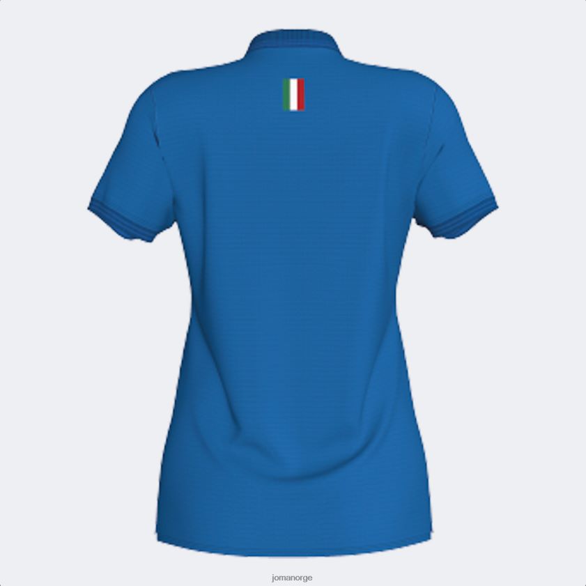 nei Joma poloskjorte kortermet italiensk tennis- og padelforbund kongeblå FBD0T02053 kvinner