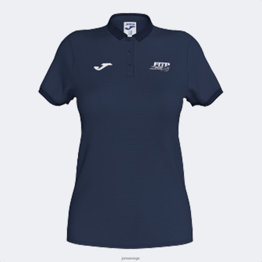 nei Joma poloskjorte kortermet italiensk tennis- og padelforbund marineblå FBD0T01945 kvinner