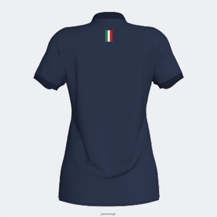 nei Joma poloskjorte kortermet italiensk tennis- og padelforbund marineblå FBD0T01945 kvinner