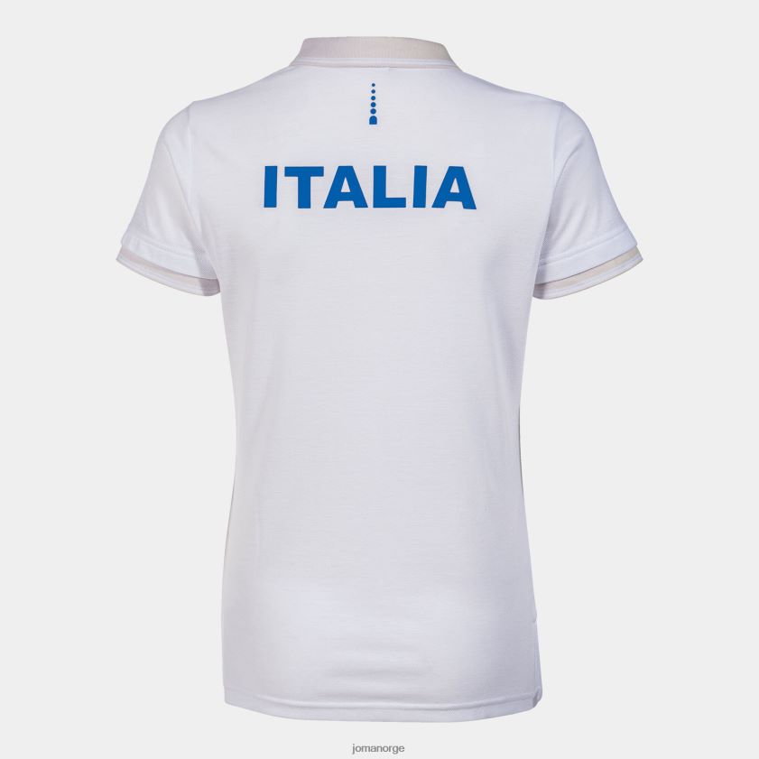 nei Joma poloskjorte kortermet italiensk tennisforbund hvit FBD0T02092 kvinner