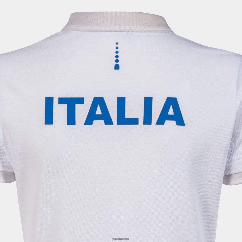 nei Joma poloskjorte kortermet italiensk tennisforbund hvit FBD0T02092 kvinner