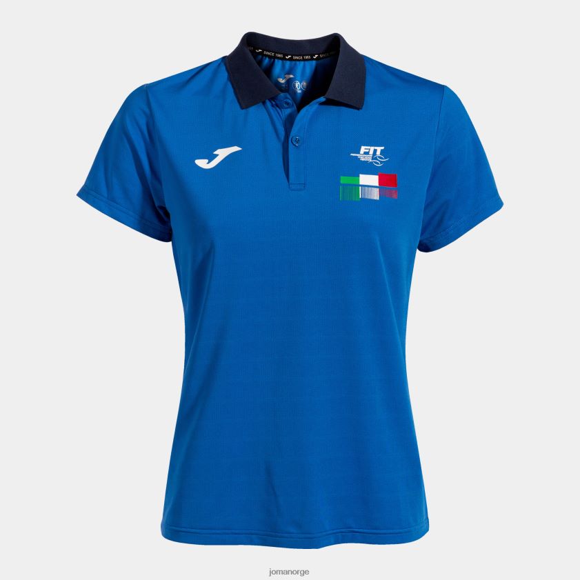 nei Joma poloskjorte kortermet italiensk tennisforbund kongeblå FBD0T02057 kvinner