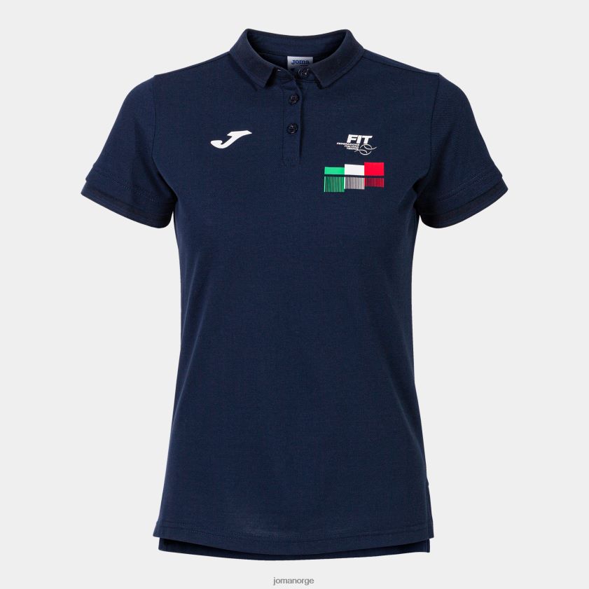 nei Joma poloskjorte kortermet italiensk tennisforbund marineblå FBD0T02432 kvinner