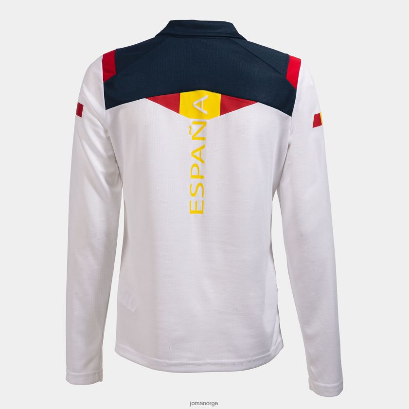nei Joma poloskjorte langermet spansk olympiske komité hvit FBD0T03598 kvinner