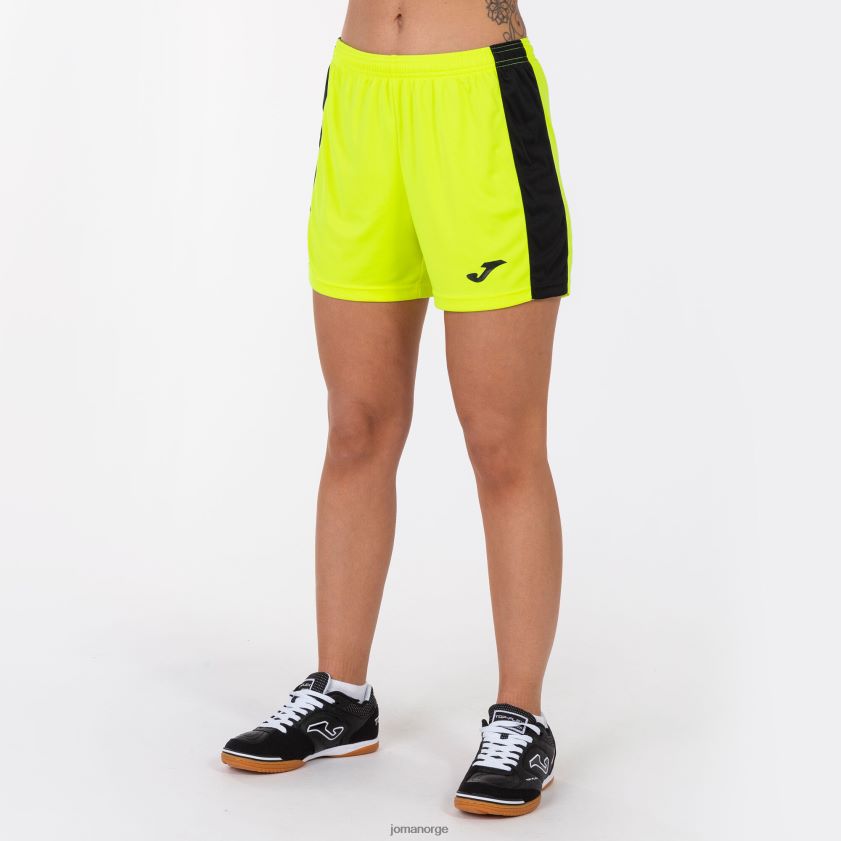 nei Joma shorts maxi fluorescerende gul svart FBD0T02364 kvinner