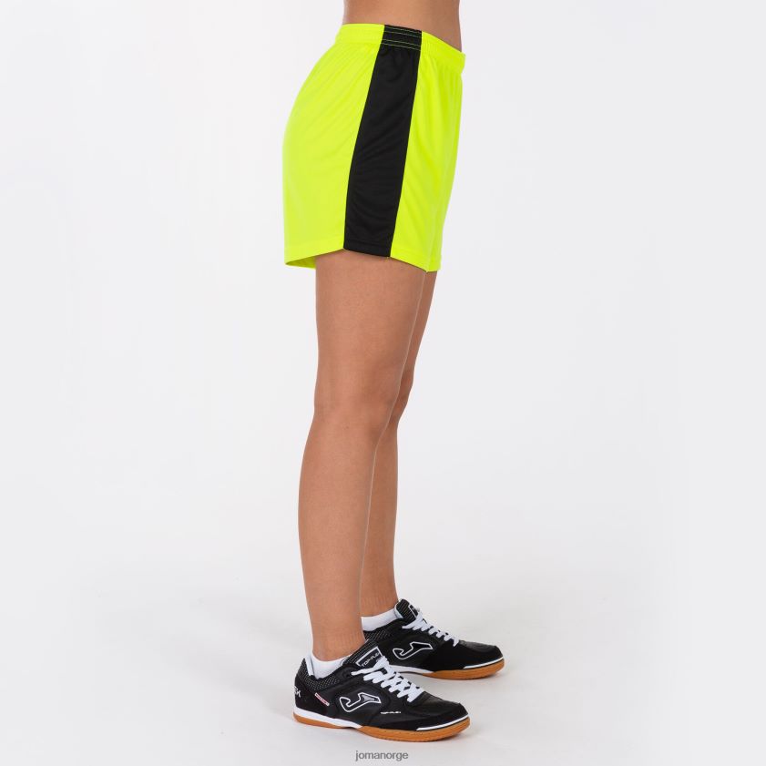 nei Joma shorts maxi fluorescerende gul svart FBD0T02364 kvinner
