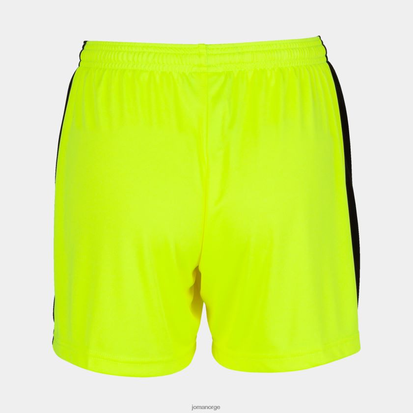 nei Joma shorts maxi fluorescerende gul svart FBD0T02364 kvinner