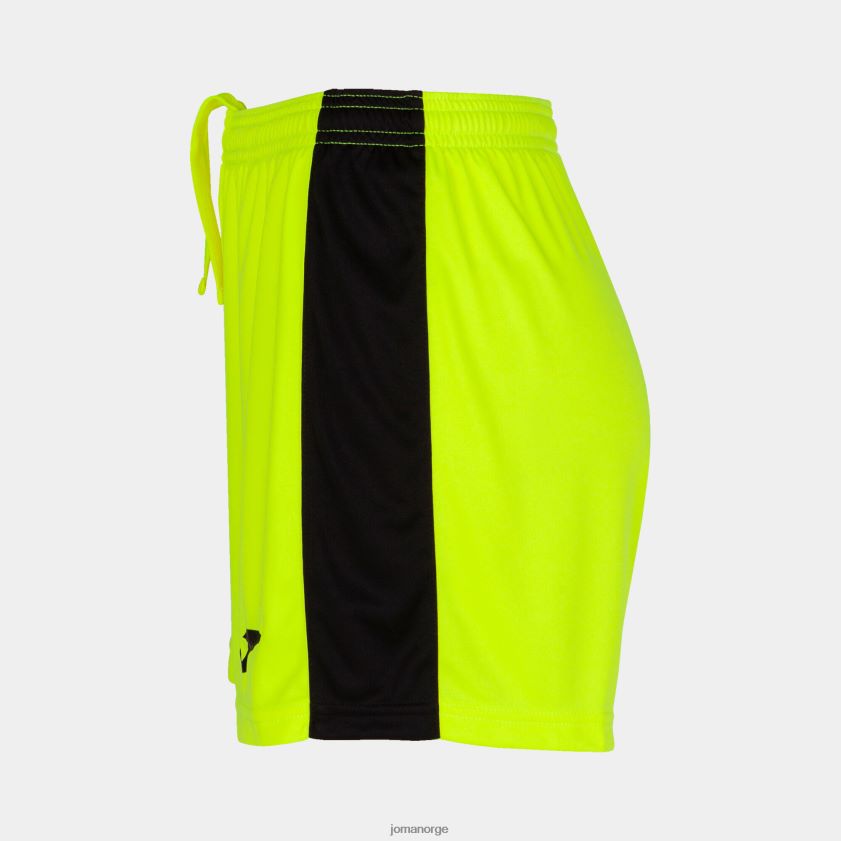 nei Joma shorts maxi fluorescerende gul svart FBD0T02364 kvinner