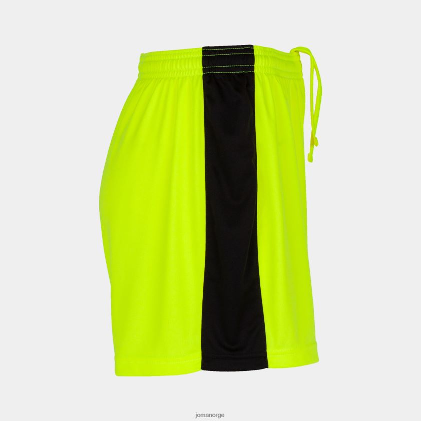 nei Joma shorts maxi fluorescerende gul svart FBD0T02364 kvinner