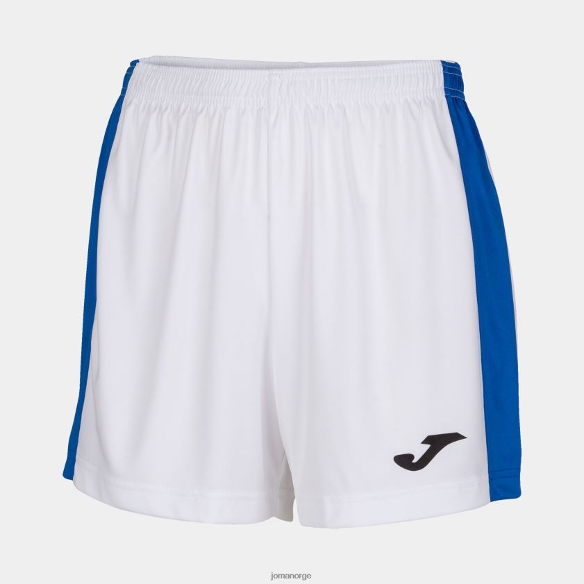 nei Joma shorts maxi hvit kongeblå FBD0T03639 kvinner