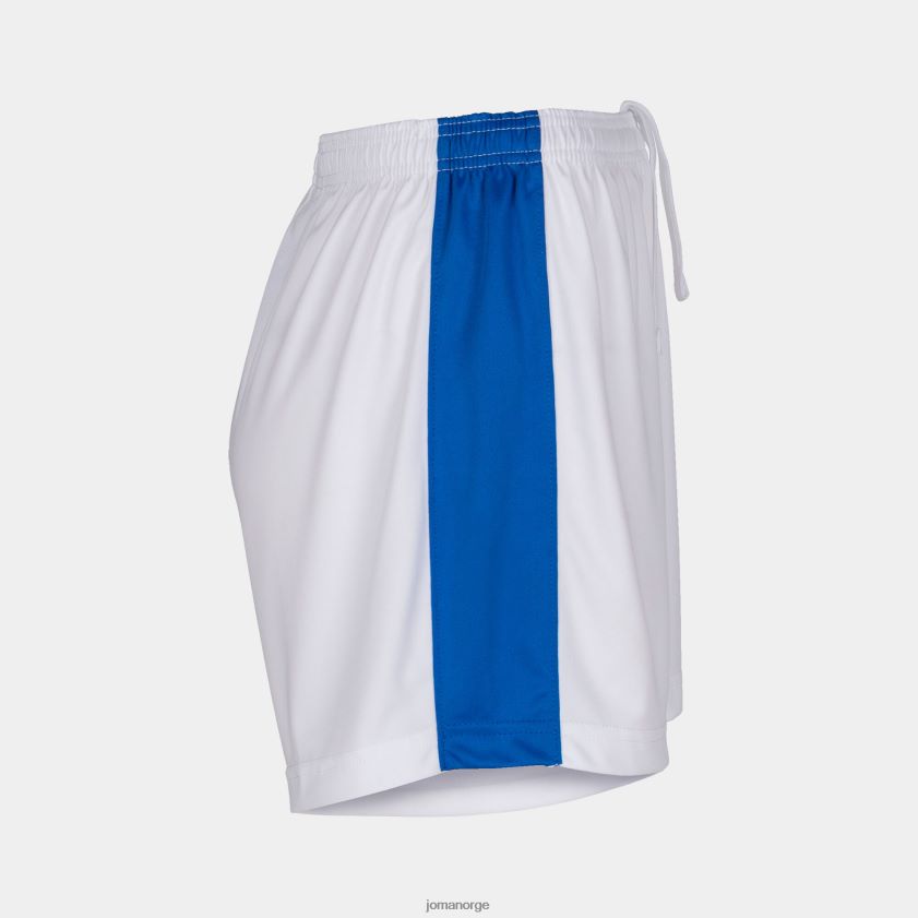 nei Joma shorts maxi hvit kongeblå FBD0T03639 kvinner