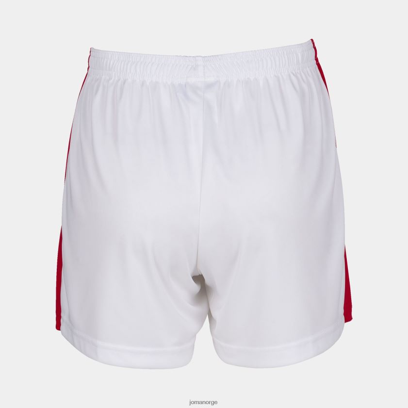 nei Joma shorts maxi hvit rød FBD0T02649 kvinner