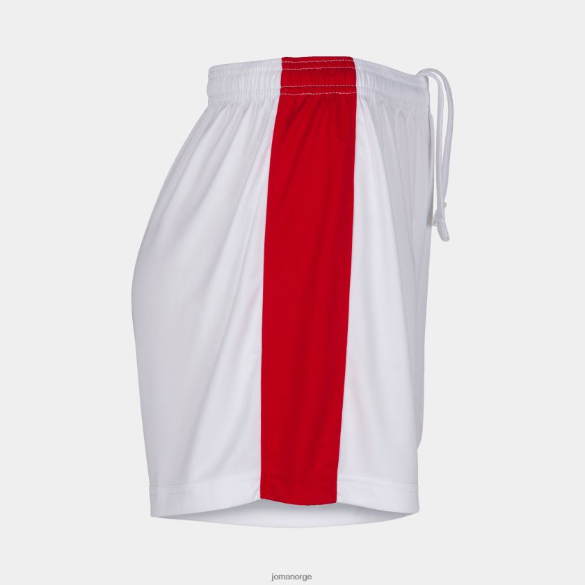 nei Joma shorts maxi hvit rød FBD0T02649 kvinner