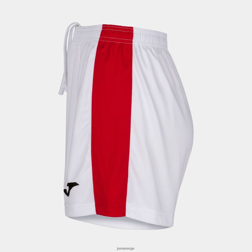 nei Joma shorts maxi hvit rød FBD0T02649 kvinner