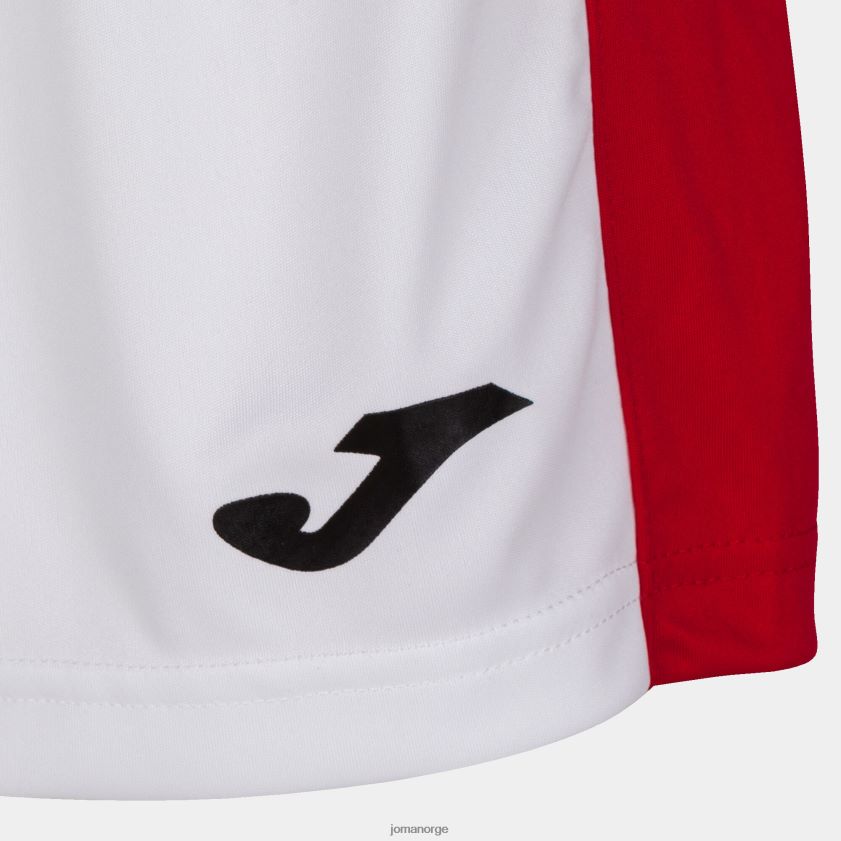 nei Joma shorts maxi hvit rød FBD0T02649 kvinner