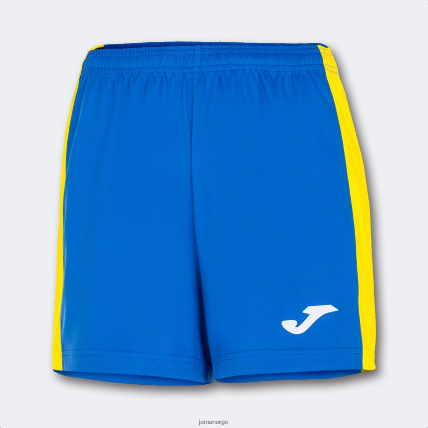 nei Joma shorts maxi kongeblå gul FBD0T03673 kvinner