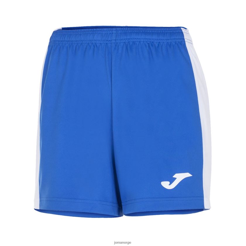nei Joma shorts maxi kongeblå hvit FBD0T03643 kvinner