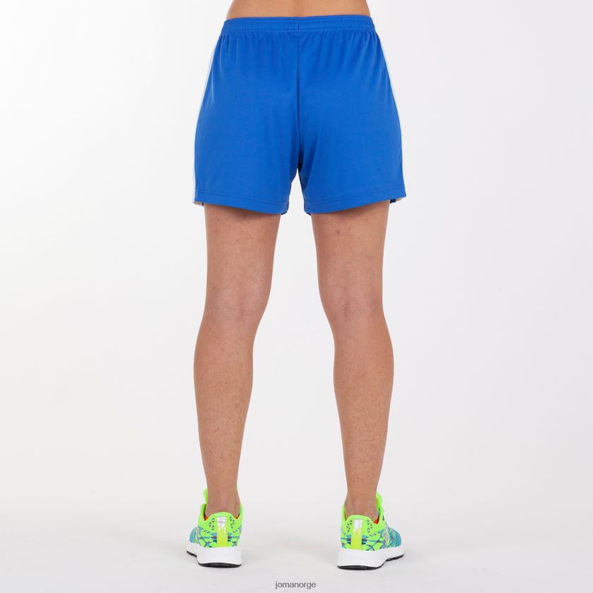 nei Joma shorts maxi kongeblå hvit FBD0T03643 kvinner