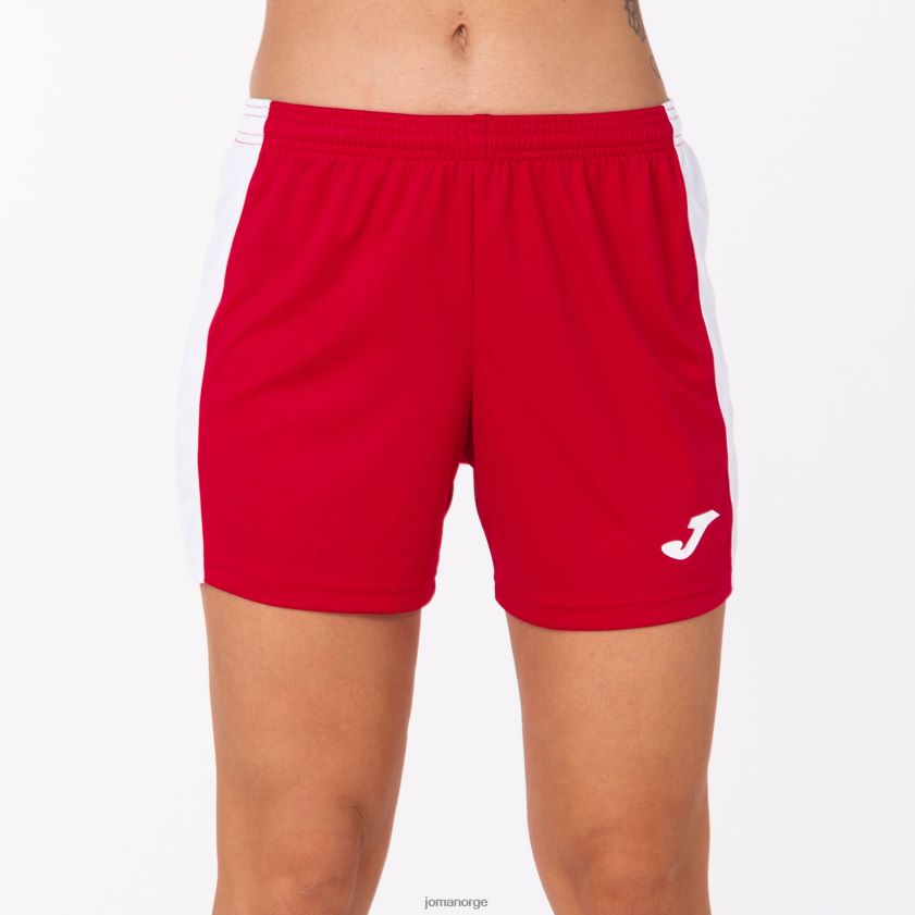 nei Joma shorts maxi rød Hvit FBD0T03669 kvinner