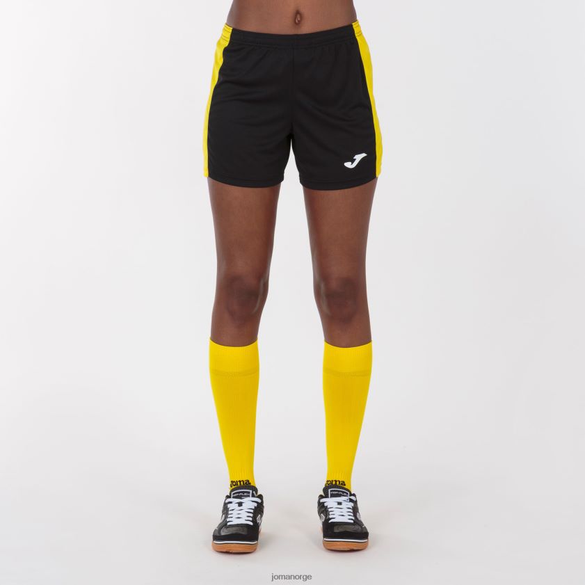 nei Joma shorts maxi svart gul FBD0T02460 kvinner