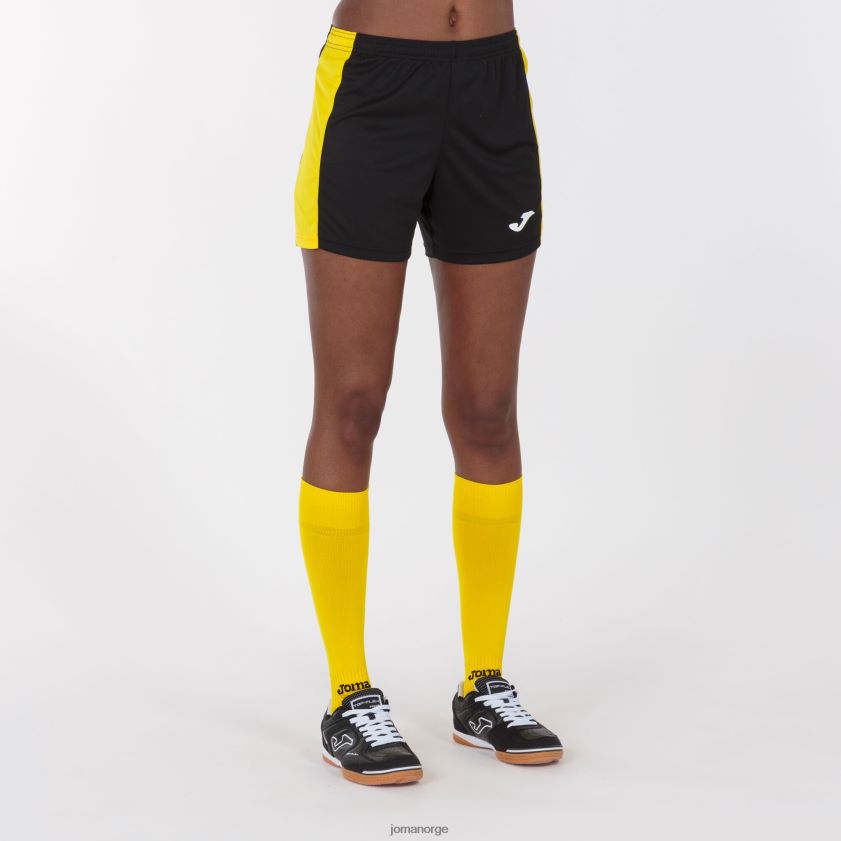 nei Joma shorts maxi svart gul FBD0T02460 kvinner