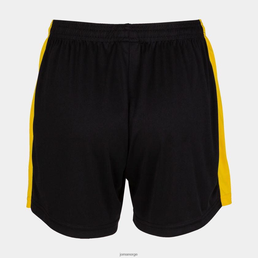 nei Joma shorts maxi svart gul FBD0T02460 kvinner