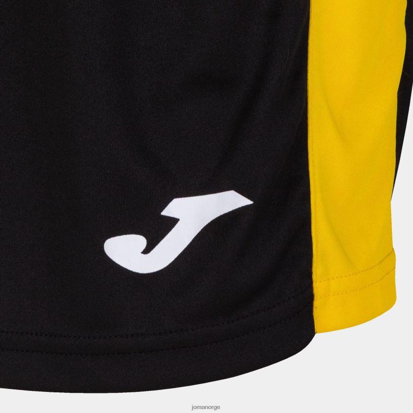 nei Joma shorts maxi svart gul FBD0T02460 kvinner