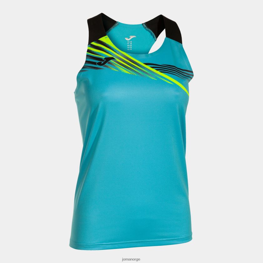 nei Joma genser elite x fluorescerende turkis svart FBD0T02544 kvinner