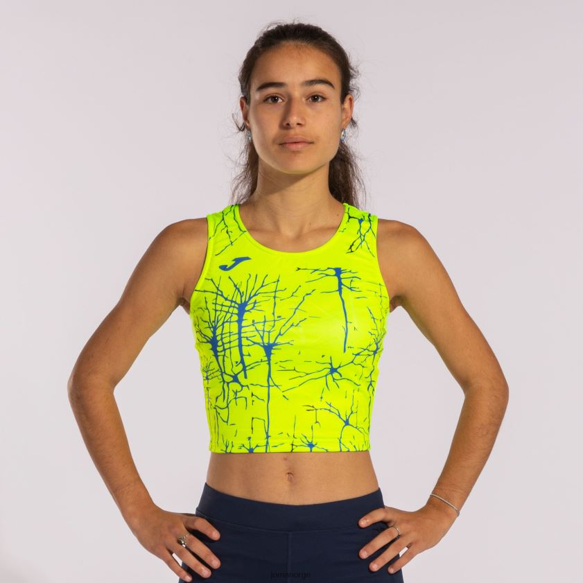 nei Joma tank-top elite ix fluorescerende gul FBD0T02447 kvinner