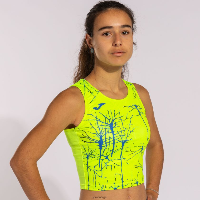 nei Joma tank-top elite ix fluorescerende gul FBD0T02447 kvinner