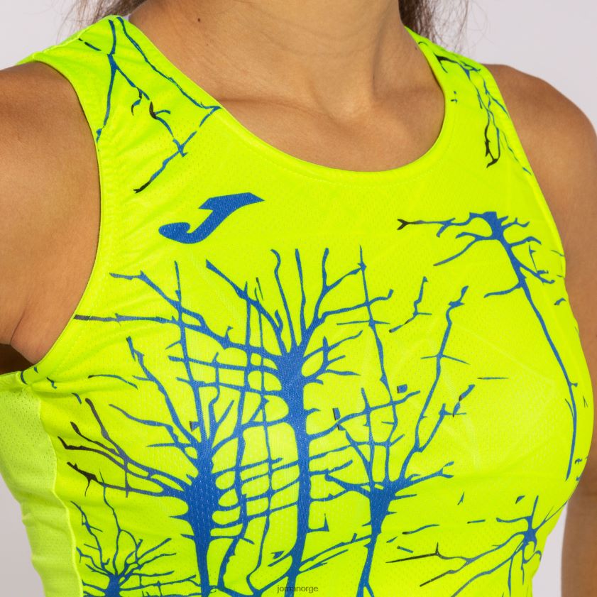 nei Joma tank-top elite ix fluorescerende gul FBD0T02447 kvinner