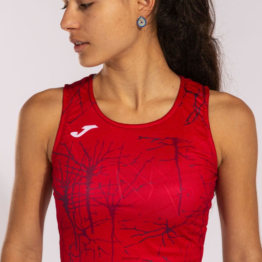 nei Joma tank-top elite ix rød FBD0T01665 kvinner
