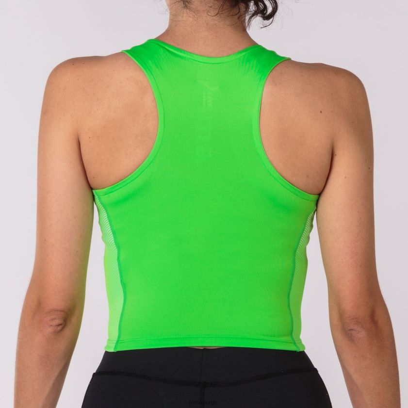 nei Joma tank-top elite vii fluorescerende grønn hvit FBD0T01852 kvinner