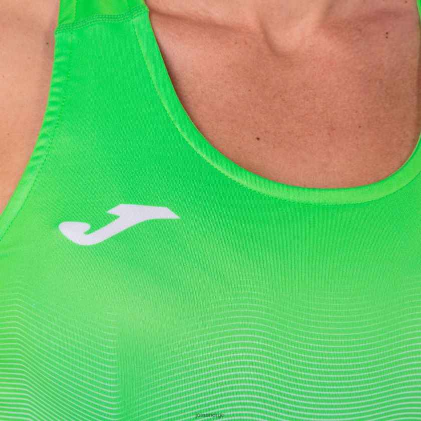 nei Joma tank-top elite vii fluorescerende grønn hvit FBD0T01852 kvinner